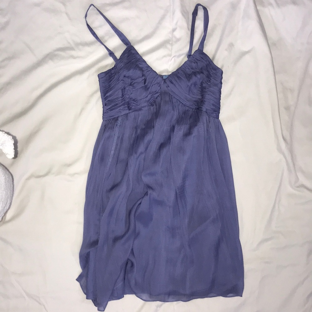 Lilac silk dress